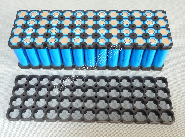 Бесплатная доставка 18650 Держатель батареи 13*4 52 отверстия для 48v 10ah литий ионный