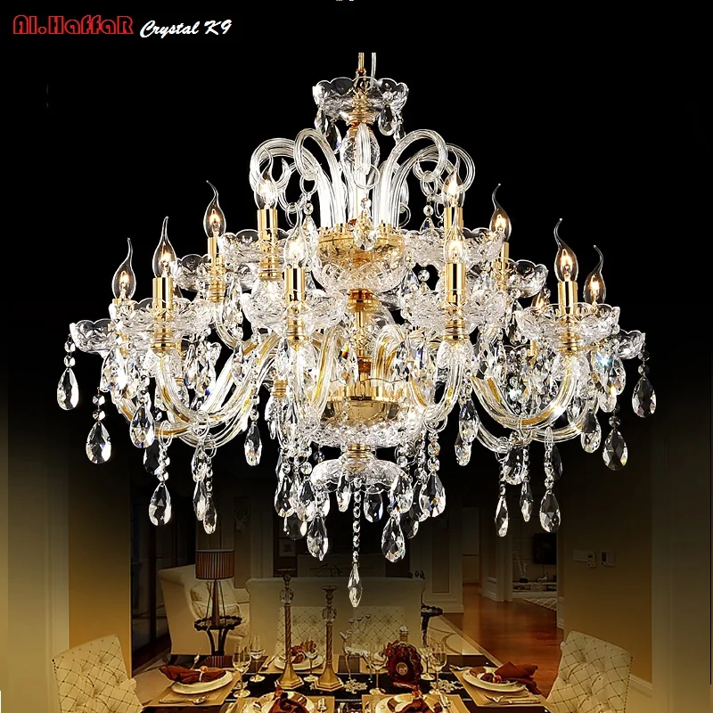 Gold crystal chandelier modern lighting for living room dinning room Chandelier lights Crystal k9 chandeliers Crystal Lights