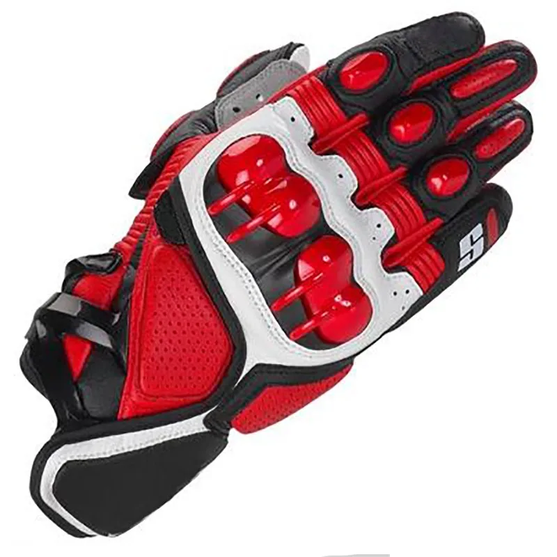 Alpine S1 Racing Motocross Leather Gloves Motorcycle Moto Motociclista Motorbike Riding