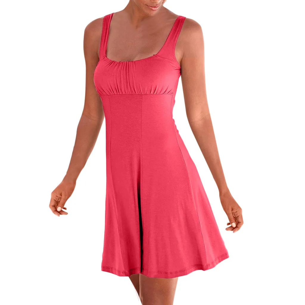 

summer dress womens backless Casual Boho Sleeveless Beachtime Short Bodice Dress Party sexy Dress