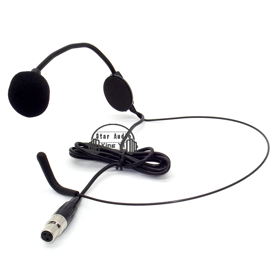 10 шт./лот Mini XLR 3 штырька TA3F затычка ушной крючок головной наушник микрофон