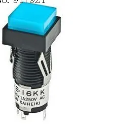 

[ZOB] Button switch self-locking KB-16KKW01 Japan nkk imports square KB-16SKW micro switch Illuminated --5PCS/LOT
