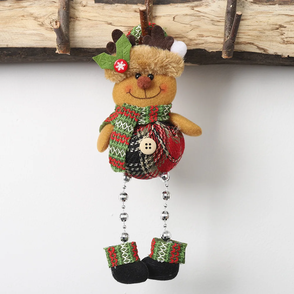 Декор рождественской елки, Креативные Куклы, подвесной кулон, украшения, рождественские украшения для дома Noel, год, поделки своими руками - Цвет: elk