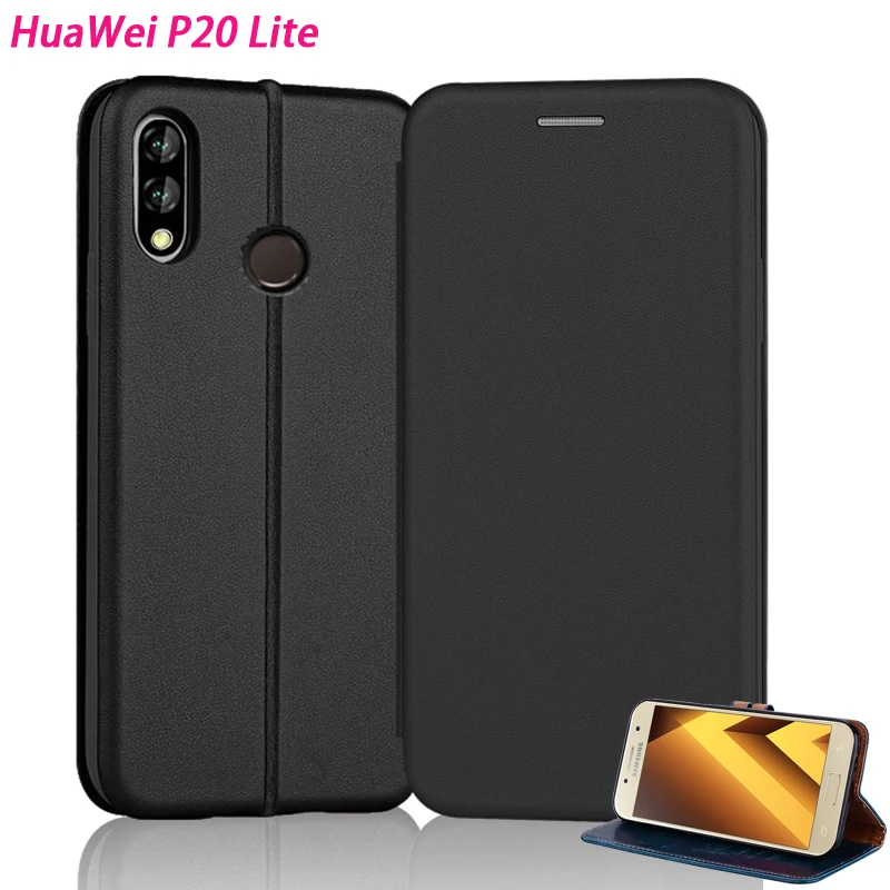 KaiNuEn кожаный чехол для HuaWei P20 Lite P20Lite nova 3e флип 5 84 &quotчехол телефона роскошный на