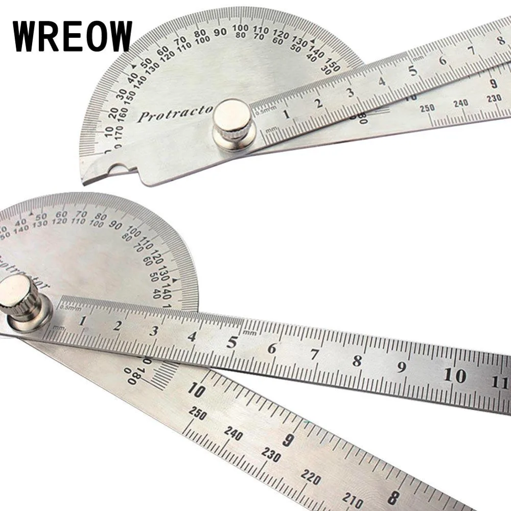 Home & Garden Stainless Steel 180 degree Protractor Angle Finder Arm