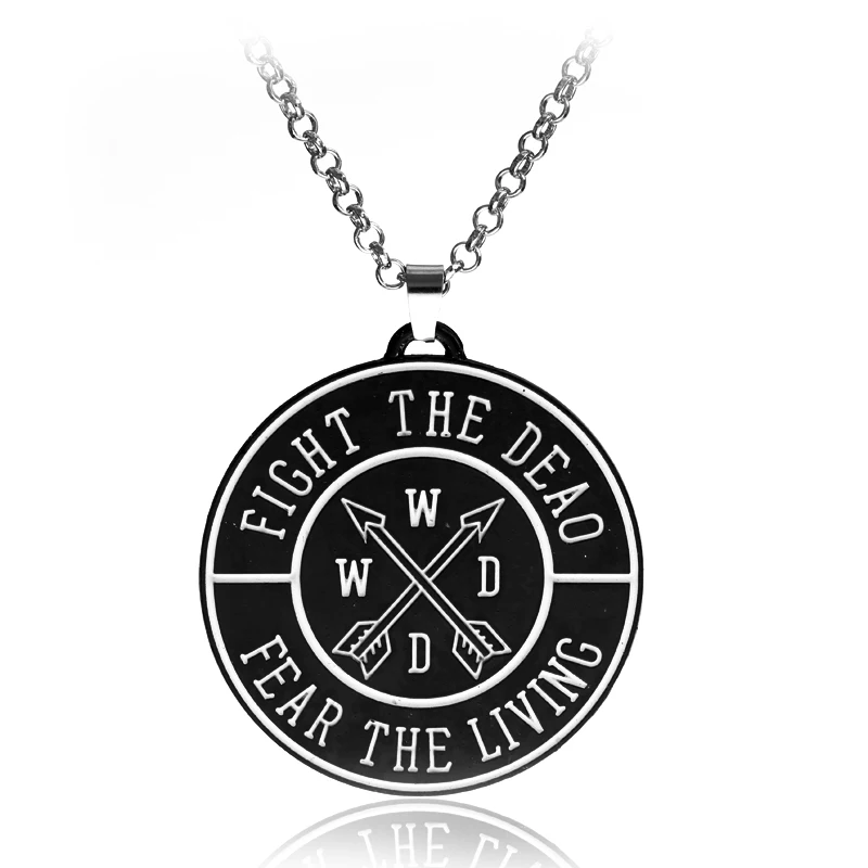 

MQCHUN The Walking Dead Necklace Horror Film jewelry Pendants Necklaces for Unisex Gifts