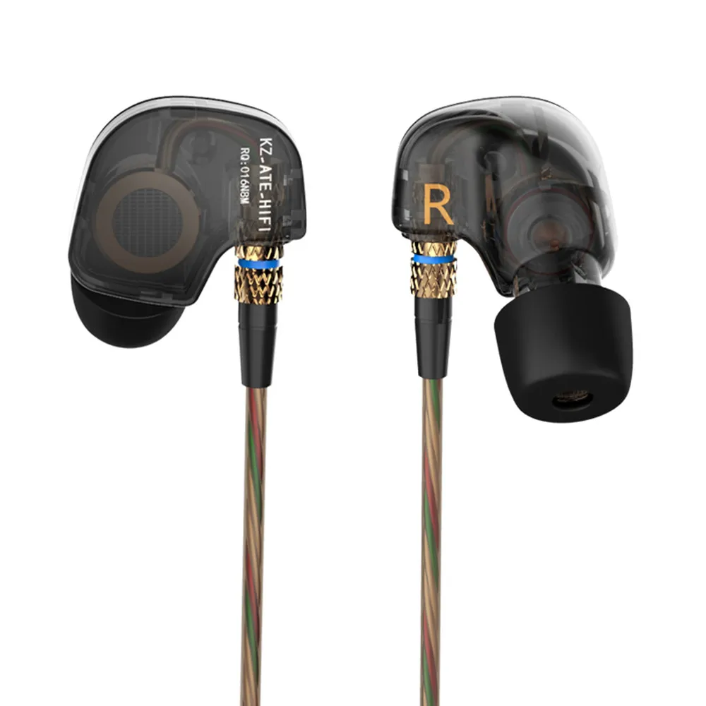 100% Original KZ ATE 3.5mm in ear Earphones HiFi Metal auriculares Earphone Super Bass fone de ouvido Noise Isolating With Mic 100% Original KZ ATE 3.5mm in ear Earphones HiFi Metal auriculares Earphone Super Bass fone de ouvido Noise Isolating With Mic