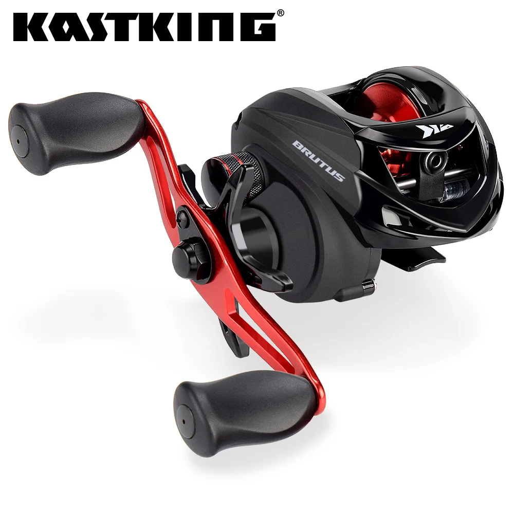 

KastKing Brutus Baitcasting Fishing Reel 4+1 Ball Bearings 6KG Drag Power 6.3:1 Gear Ratio 202g Graphite Frame Fishing Wheel