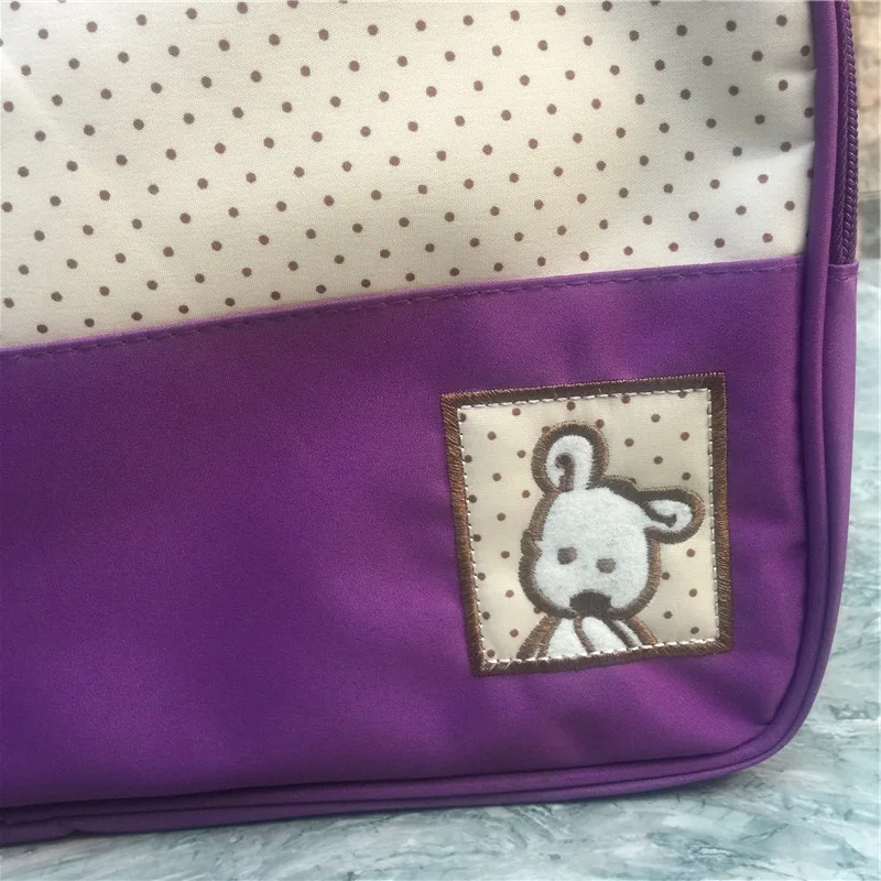 Multifunctional Diaper Bag Fashion Mummy Maternity Nappy Bag Large Capacity Travel Mother Backpack Waterproof For Baby Care 5Pcs (19)