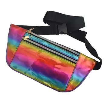 

Unisex Waist Bag Multi Storey Zipper Colorful Outdoor Sports bolsa cintura menina marsupio uomo belt bag for running fanny packs