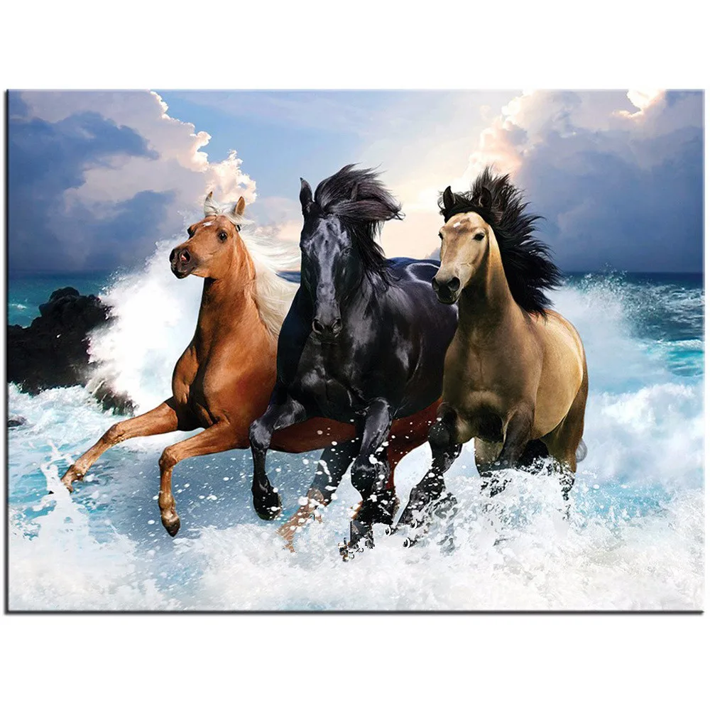 Три лошадки. Алмазная мозаика тройка лошадей. Лошадь бежит. Картина бегущие лошади. Картина три лошади.