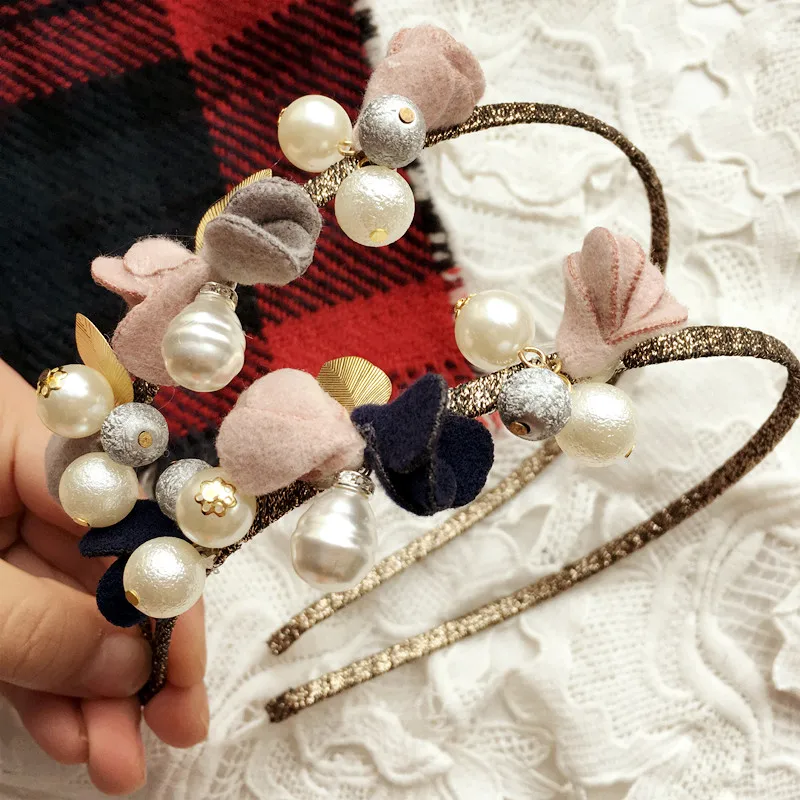 New Trendy Fine Pearl font b Hair b font Hoop font b Tiara b font Wedding