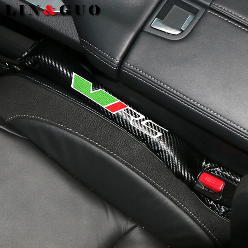 

Car-Styling Car Seat Cushion Crevice Gap Stopper Emblems Pad Case For skoda VRS octavia fabia rapid yeti superbCar Seat Cover