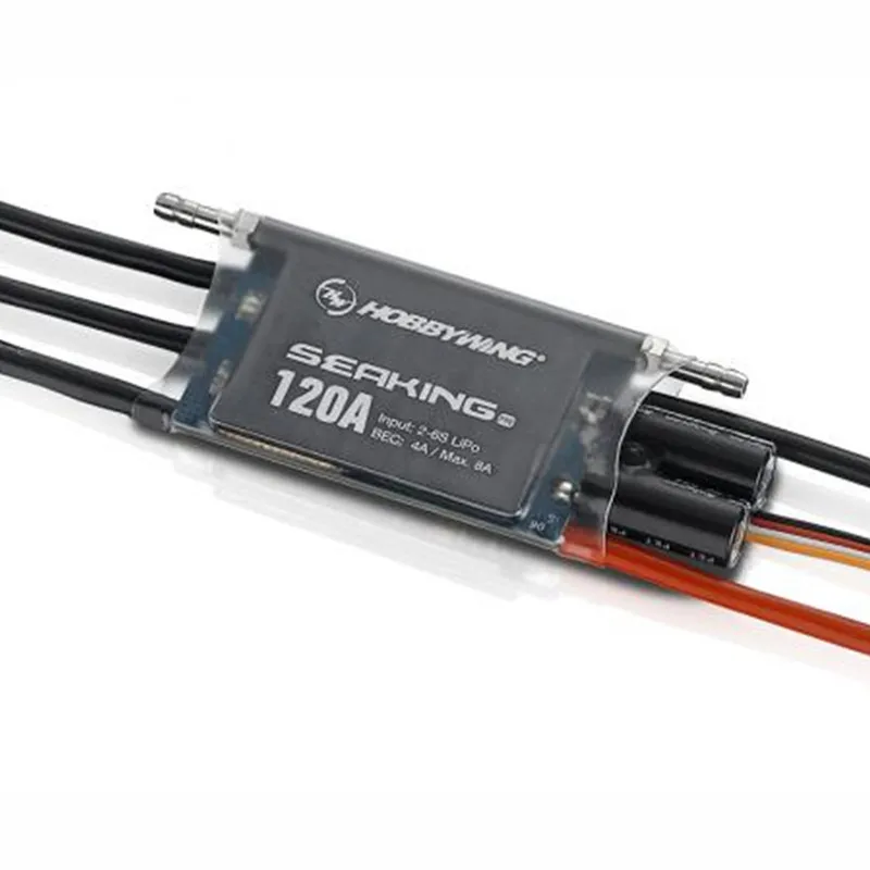

Hobbywing Seaking Pro 120A Waterproof Brushless ESC for RC Boats RC toy Accessories