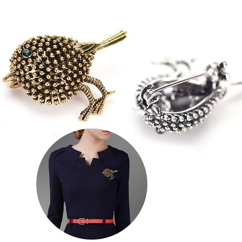 

Vintage Brooch Hijab Pins Jewelry Bird Brooches Lovely Little Birds Dress Collar Suit Sweater Banquet Decoration