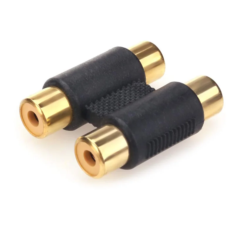 I Key Buy переходник RCA Female to Interconnect с позолоченным корпусом для усилителей кабель Link