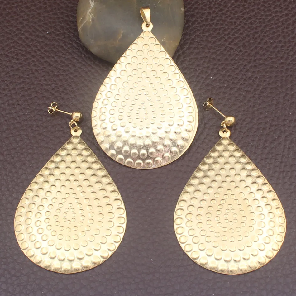 

Wholesale New Fashion Stainless Steel Jewelry pendant and earring sets For Woman & Girl Jeepsoon CKCI0022