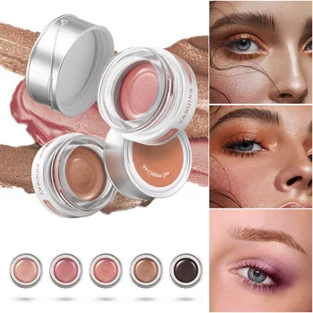 

Eyeshadow palletei Easy to Wearfull professional makeup Portable 5 Colors Metallic Shiny Smoky Eyes Eyeshadow Waterproof Y719