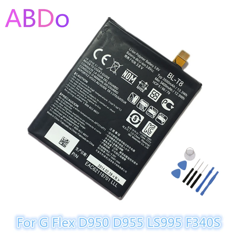 Аккумулятор для телефона LG G Flex D950 D955 LS995 F340S 3500 мАч сменные батареи AAA качества |