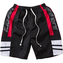 Хип-Хоп Уличная Мужская шорты полиэстер свободные летние мужские шорты с принтом Спортивные штаны до колена шорты новые для мужчин s 60D0014