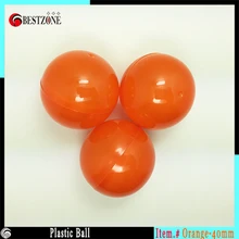 100 шт./лот 40 мм маленькие пластиковые капсулы Lucky draw для детей на открытом воздухе спортивные игрушки мяч с оранжевым принтом