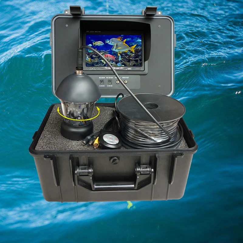 

7" TFT LCD Underwater Video Camera 360 Degree View Remote Control boating fishing view camera Ice fishing Camera Kit with DVR