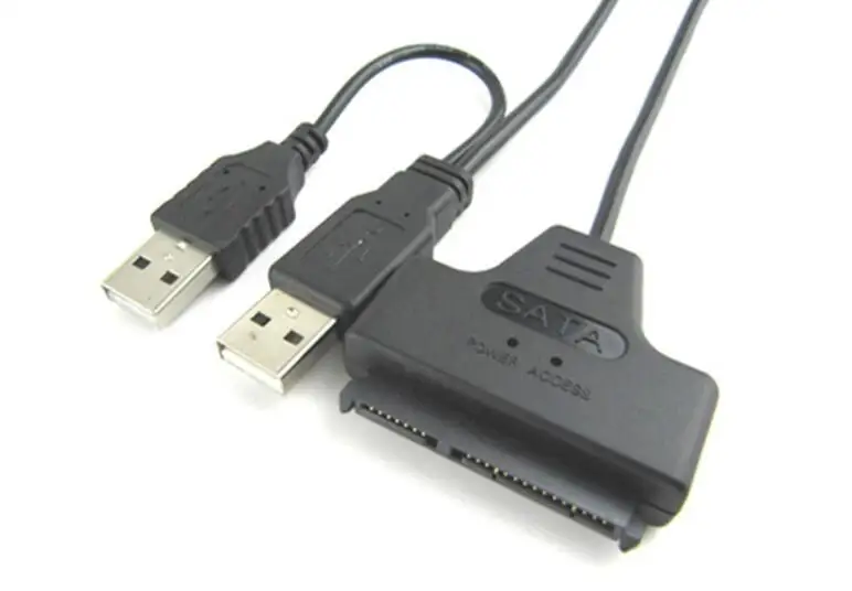 500 шт. USB 2 0 к SATA серия ATA 15 + 7 22P 22Pin Соединительный кабель адаптера для 5 &quotHDD жесткий
