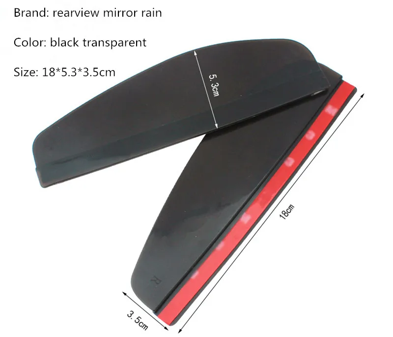 

2 pcs car styling car rear view mirror sticker rain eyebrow for ACURA mdx rdx tl tsx rl zdx integra rsx tsx 2004 accessories