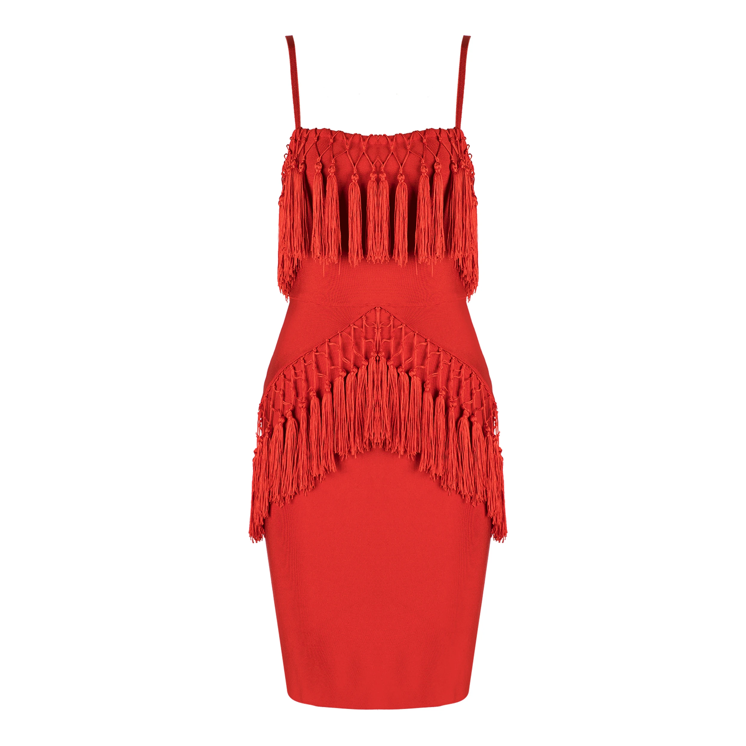 

Deavogy 2018 Summer strap Tassel Elegant Bodycon Sexy Women Bandage Wholesale