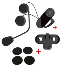 T-COM 800 м Мотоцикл Bluetooth Домофон Гарнитура FM Радио + Бесплатный Кронштейн & Ve lcro