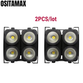 

2pcs 4x100w 400w LED COB Stage Light Blinder Effect Warm&Cool White for Studio KTV DJ Audience equipment