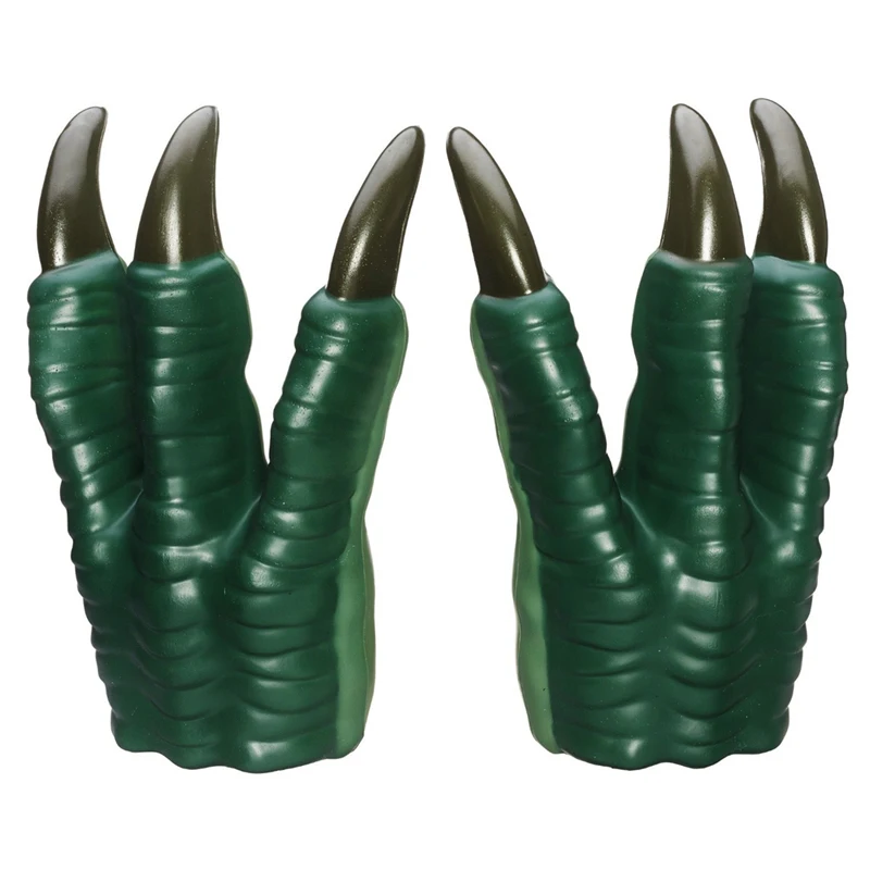 2 Pcs Dinosaur Claws Gloves For Kids Silicone Novelty Children Halloween Party Cosplay Favors Hand Puppet Show Gifts