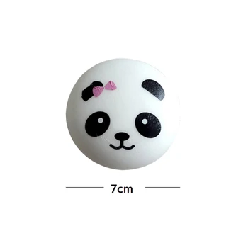 

7cm Key/Bag Strap Pendant Squishes Bag Accessories Jumbo Panda Squishy Charms Kawaii Buns Bread Cell Phone