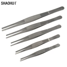 SHAOHUI лучшее качество нержавеющая сталь 5 шт./медицинский стоматологический точный длинный прямой Пинцет 12,5 см-20 см