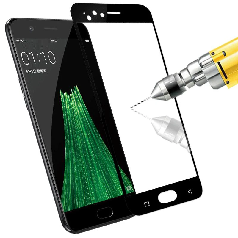 5D Round Curved Protective Tempered Glass For OPPO R11  R9S 4D Upgrade Edge Full Coverage Premium Screen Protector Film Glass (9)