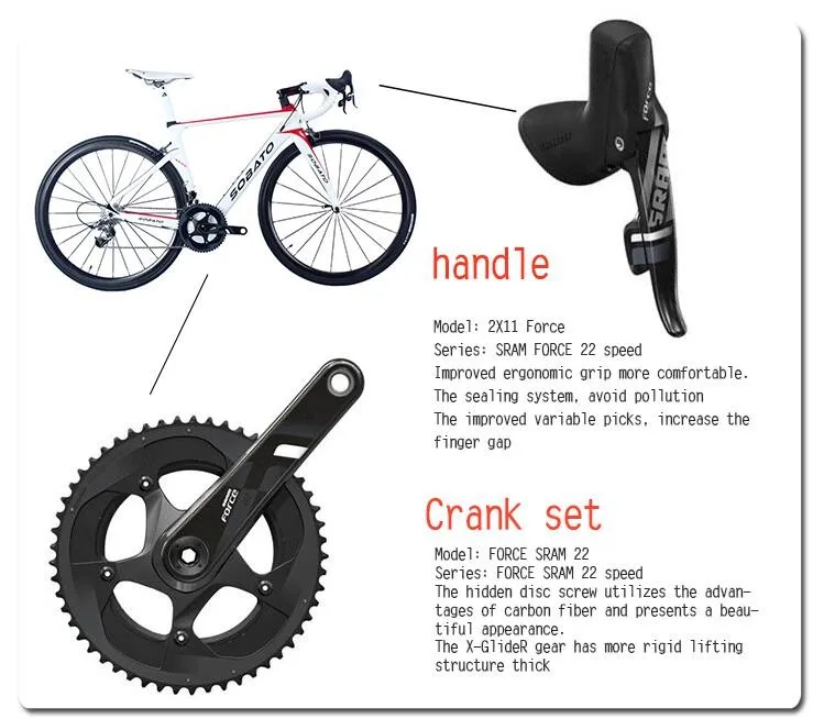 Cheap 7.5kg RAA Di2 Mechanical Carbon Road Bike Frame Wheels Crank Matt Electronic 56cm White Red Color 15 Cheap 7.5kg RAA Di2 Mechanical Carbon Road Bike Frame Wheels Crank Matt Electronic 56cm White Red Color 15