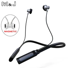 M& J беспроводные Bluetooth наушники с микрофоном спортивные стерео V4.1 Bluetooth наушники для iPhone 7 xiaomi Android Phon