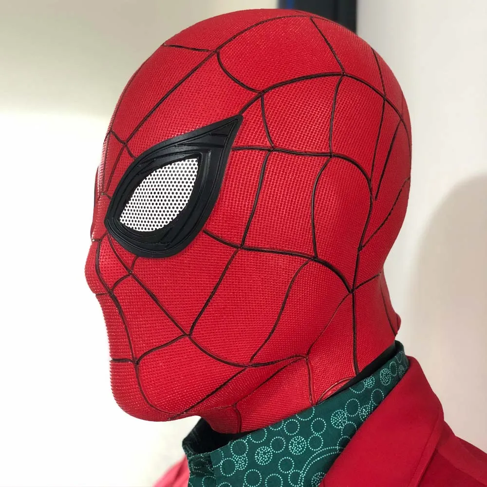 Маска Человека-паука, вдали от дома, косплей, супергерой, Человек-паук, латексные маски, шлем Питера Паркера, костюм на Хэллоуин, реквизит, Прямая поставка