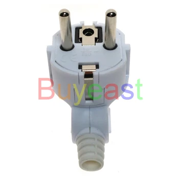 

5 x EU 16A Schuko French Korea 4.8mm Pin DIY Rewireable Plug Max AC250V 16A White