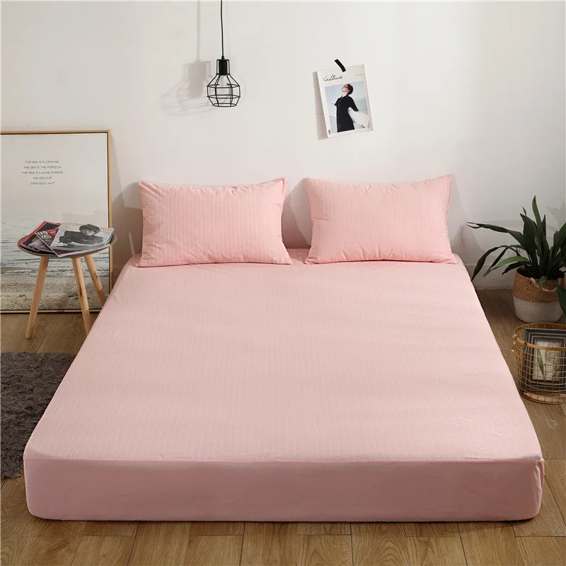 Матрац для кровати, водонепроницаемый матрац, защитный коврик, простыня, раздельное водяное постельное белье с эластичным ковриком для защиты от жуков - Цвет: 180 x 200cm Pink