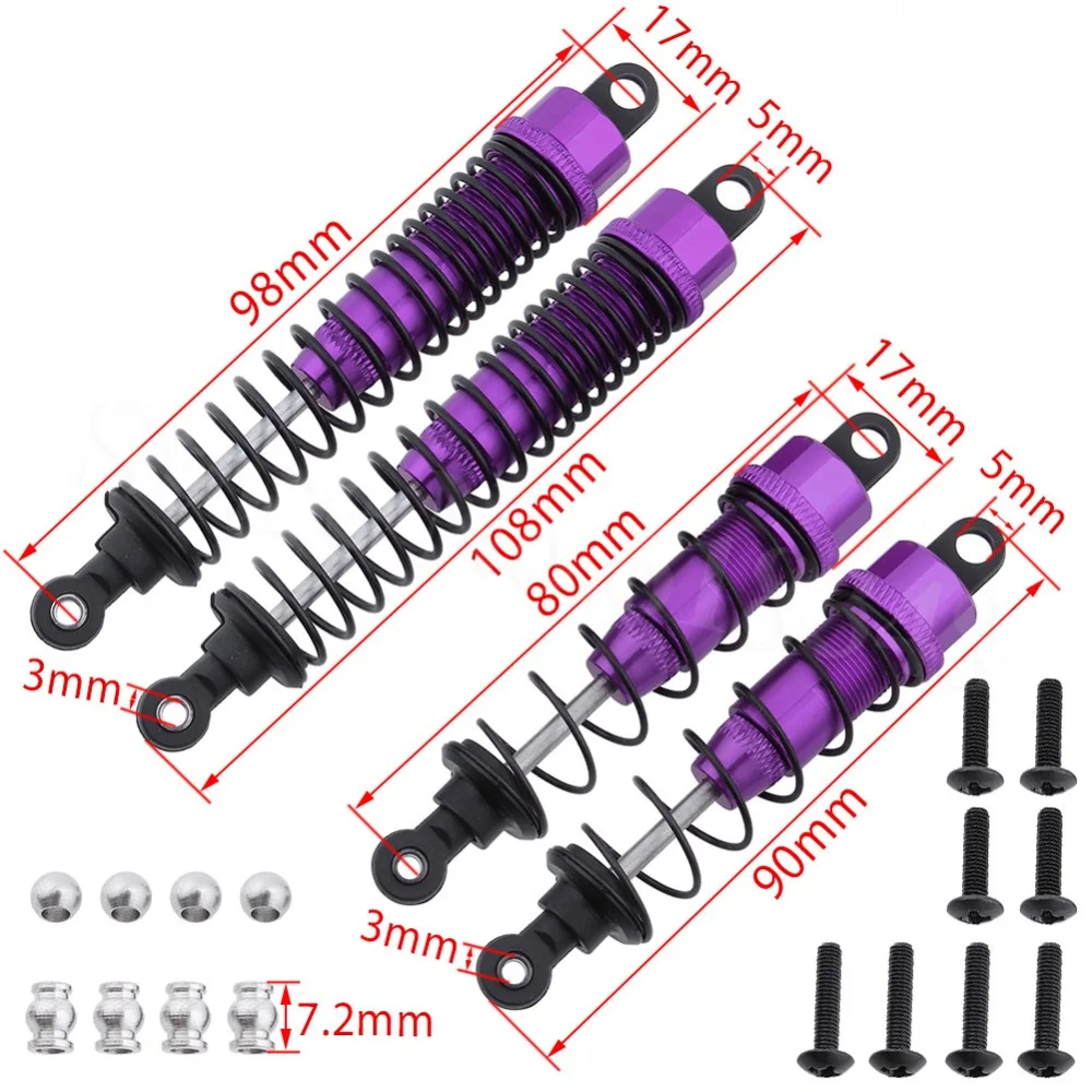 Aliexpress.com : Buy 4Pcs Aluminum Alloy Front Oil Shock