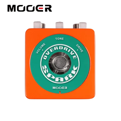 

Mooer SPARK OVERDRIVE Pedal 80's Vintage Overdrive Tone Perfectly Suited for Blues Guitar Pedal