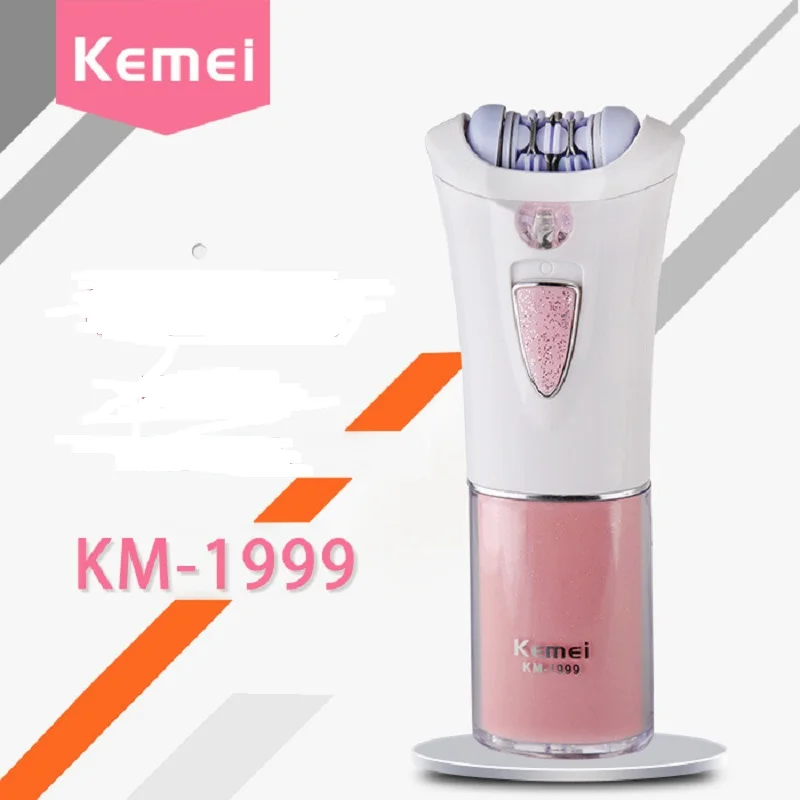 KEMEI KM-1999 электробритва для женщин Эпилятор бритва триммер для волос удаление женской ноги тела бикини лицо область подмышек титановое лезвие