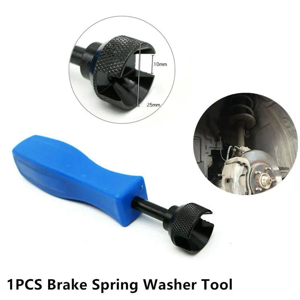

Dragonpad Car Drum Brake Spring Washer Shoe Tool Mechanics Retaining Brake Spring Removal Repair Tool