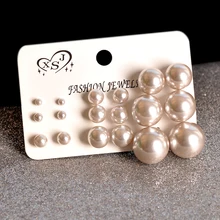 Новые, модные, женское Ювелирное Украшение из мультфильма «Холодное сердце» ; серьги с жемчугом Красивая Комбинируйте Тип 9 пар/компл., высокое качество, прекрасный подарок