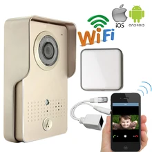 Free Shipping POE Waterproof Wireless Wifi Doorbell Camera for Android IOS Phone Remote View Unlock Video Intercom + Indoor Bell