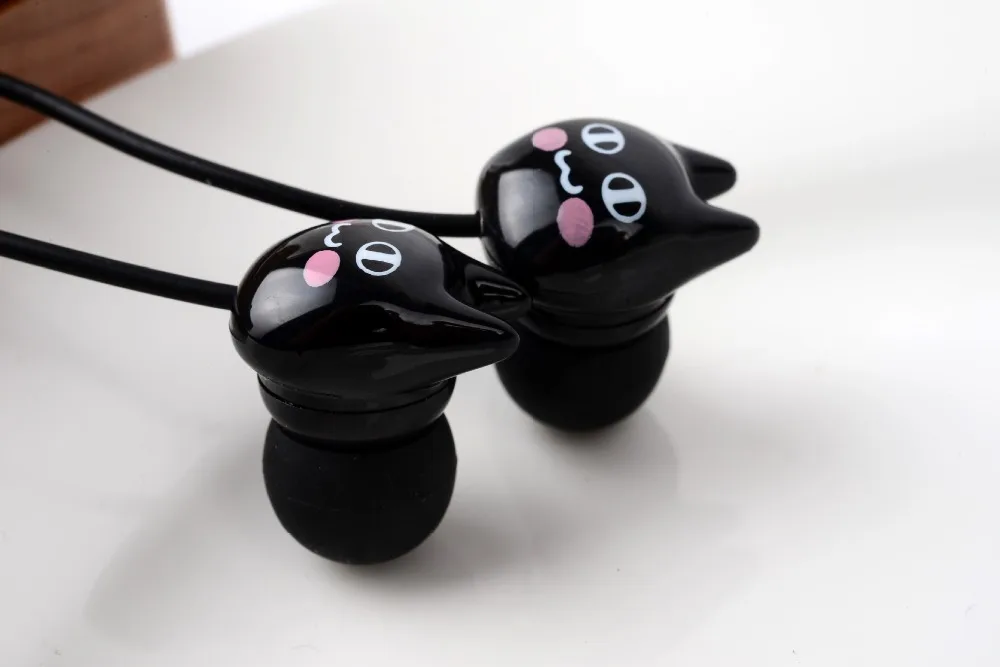 Chiclits Earphone Cute Facial Expression Cartoon Cat In-ear Headset With Mic Earplugs With Storage Box For Xiaomi Android phone Kids Girls Gifts (14)