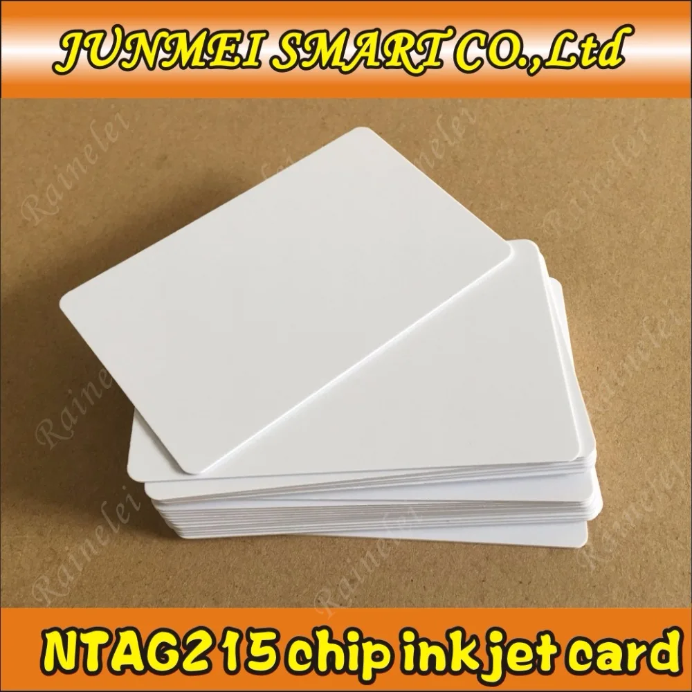 50pcs Inkjet Printable Nfc Cards Blank,RFID Card 215 chip for all nfc phone.