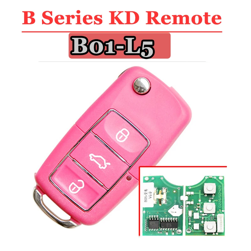

Free shipping (1 piece)Keydiy B01L-05 Luxury 3 Button Remote Key with Red colour for URG200/KD900/KD200
