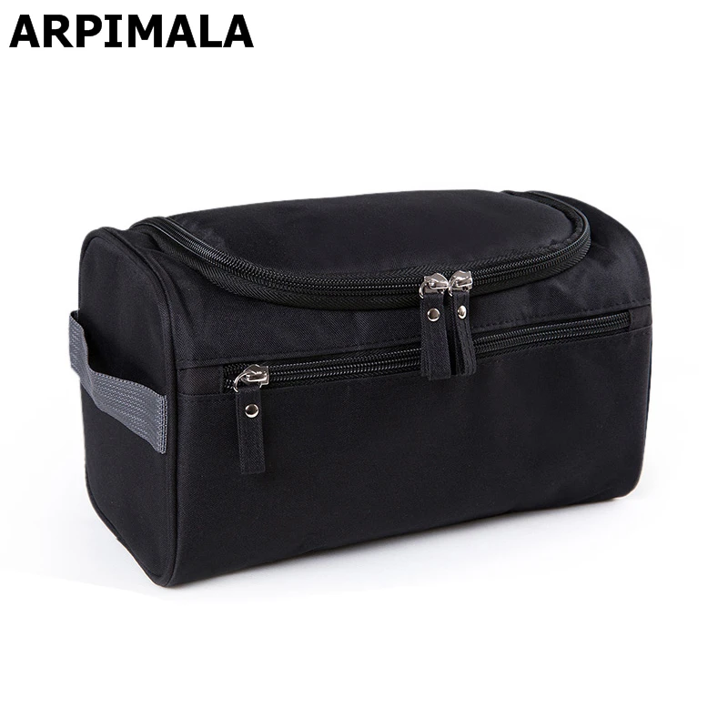 ARPIMALA Waterproof Men Cosmetic Bag Hanging Makeup Bag Nylon Travel